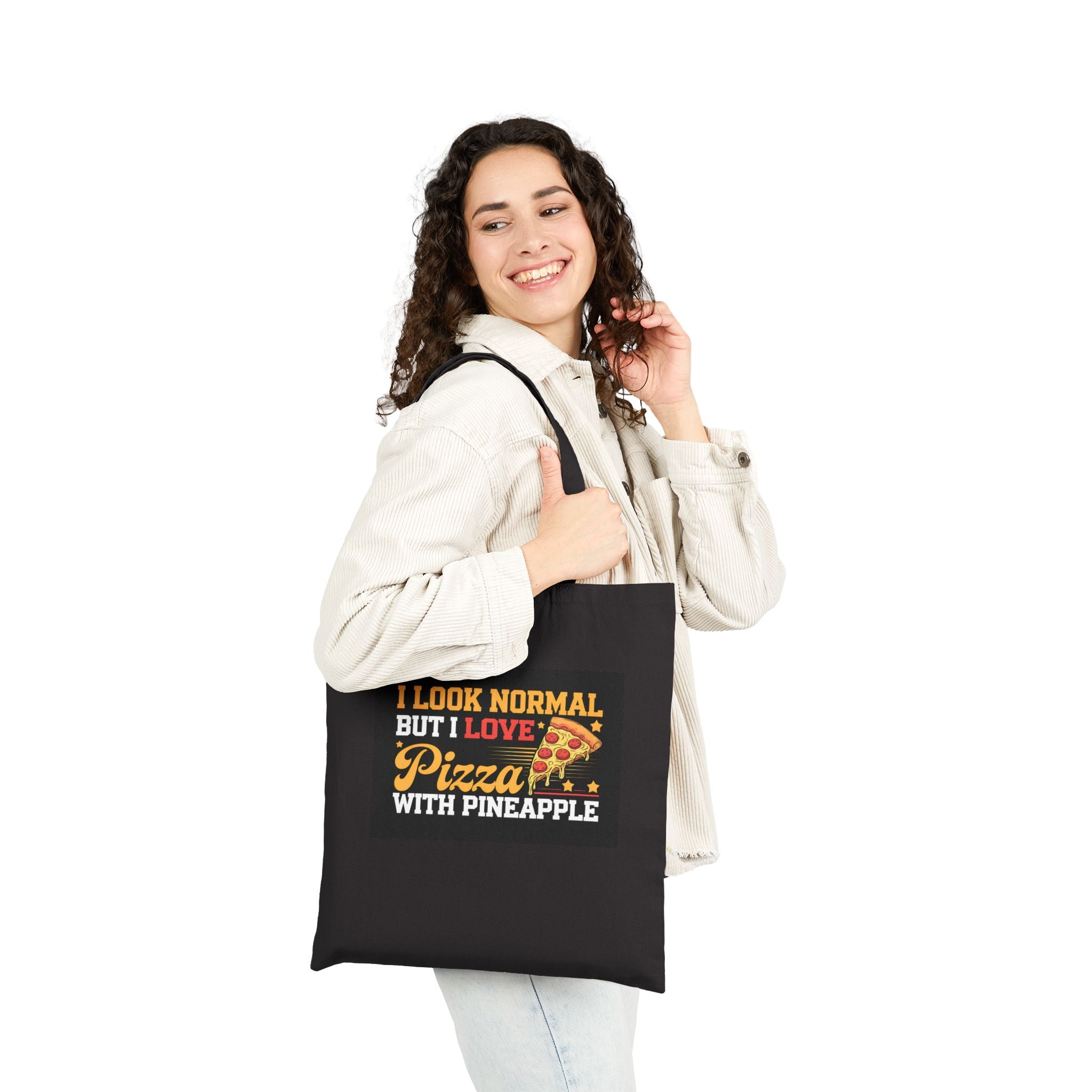Pizza With Pineapplie Canvas Bag