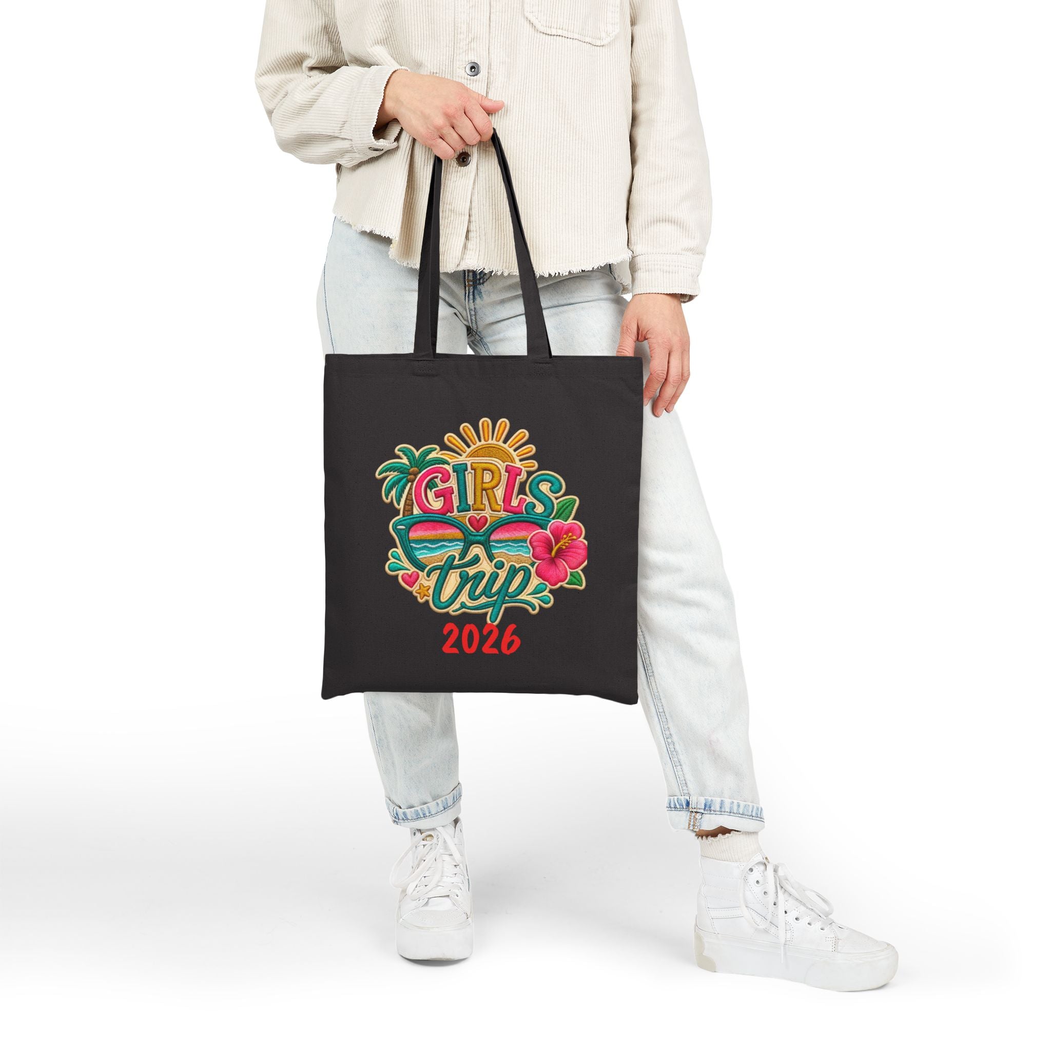 Girls' Trip 2026 Custom Cotton Canvas Tote Bag