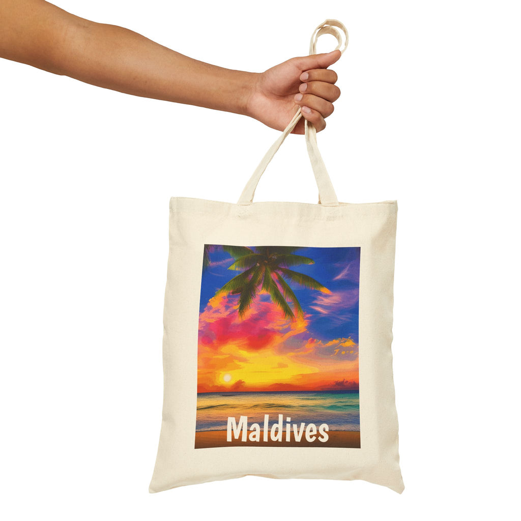 Maldives Sunset Canvas Bag