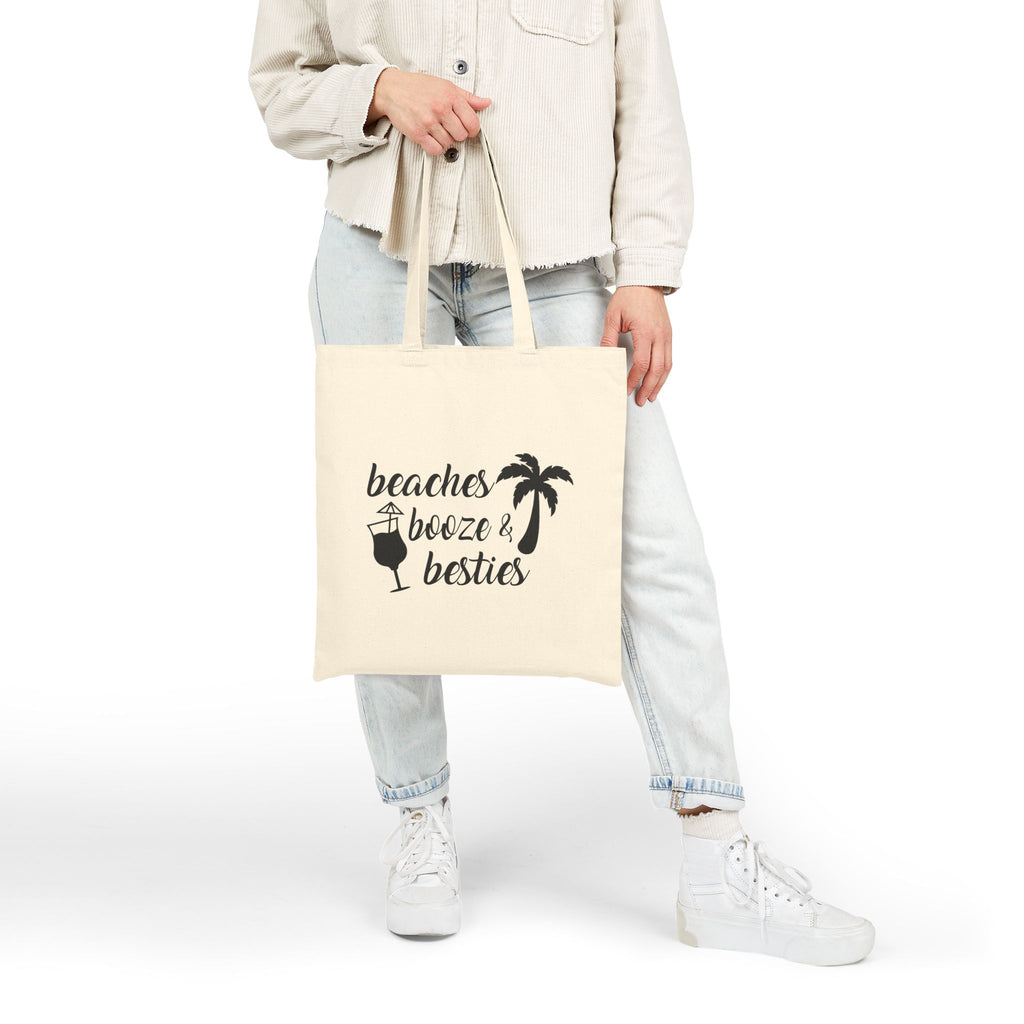 Beaches Booze Besties Canvas Bag