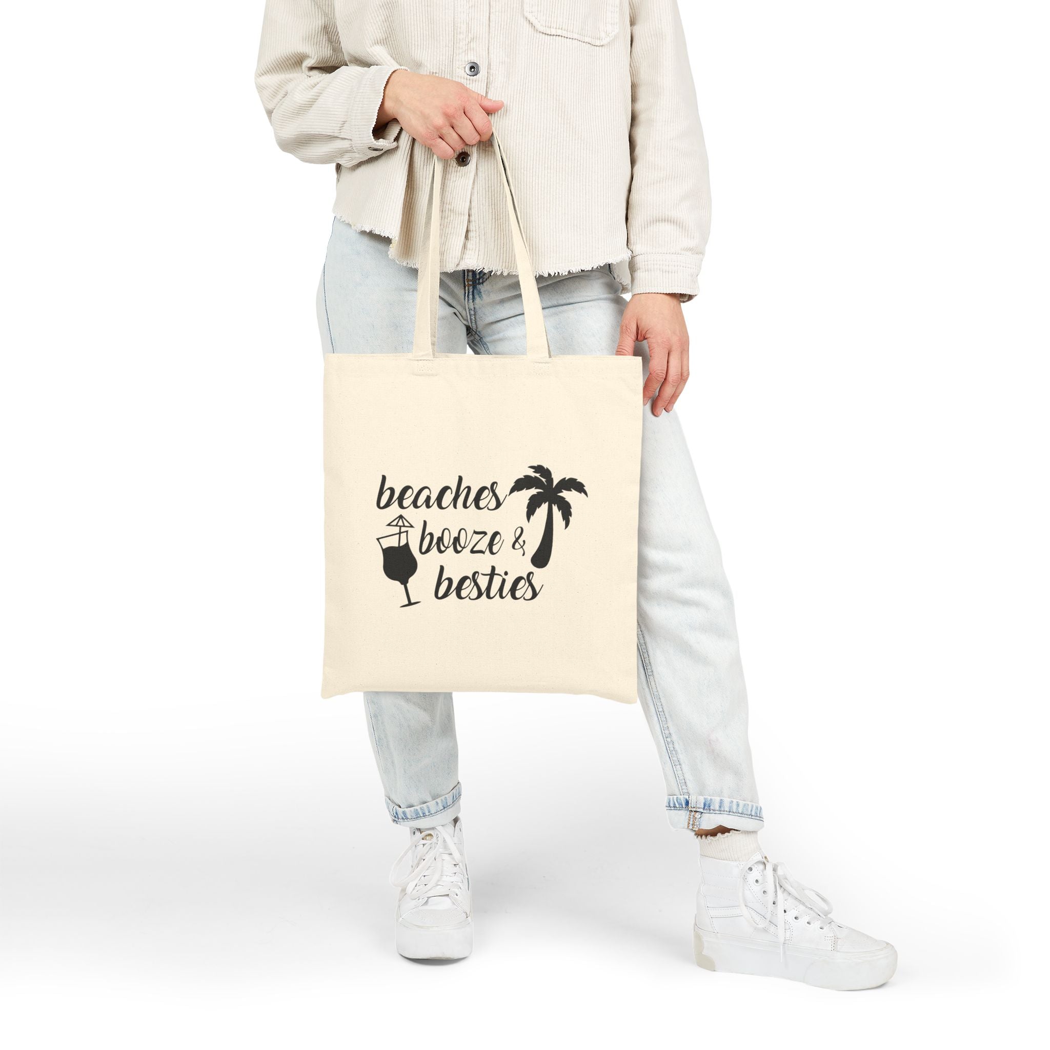 Beaches Booze Besties Canvas Bag