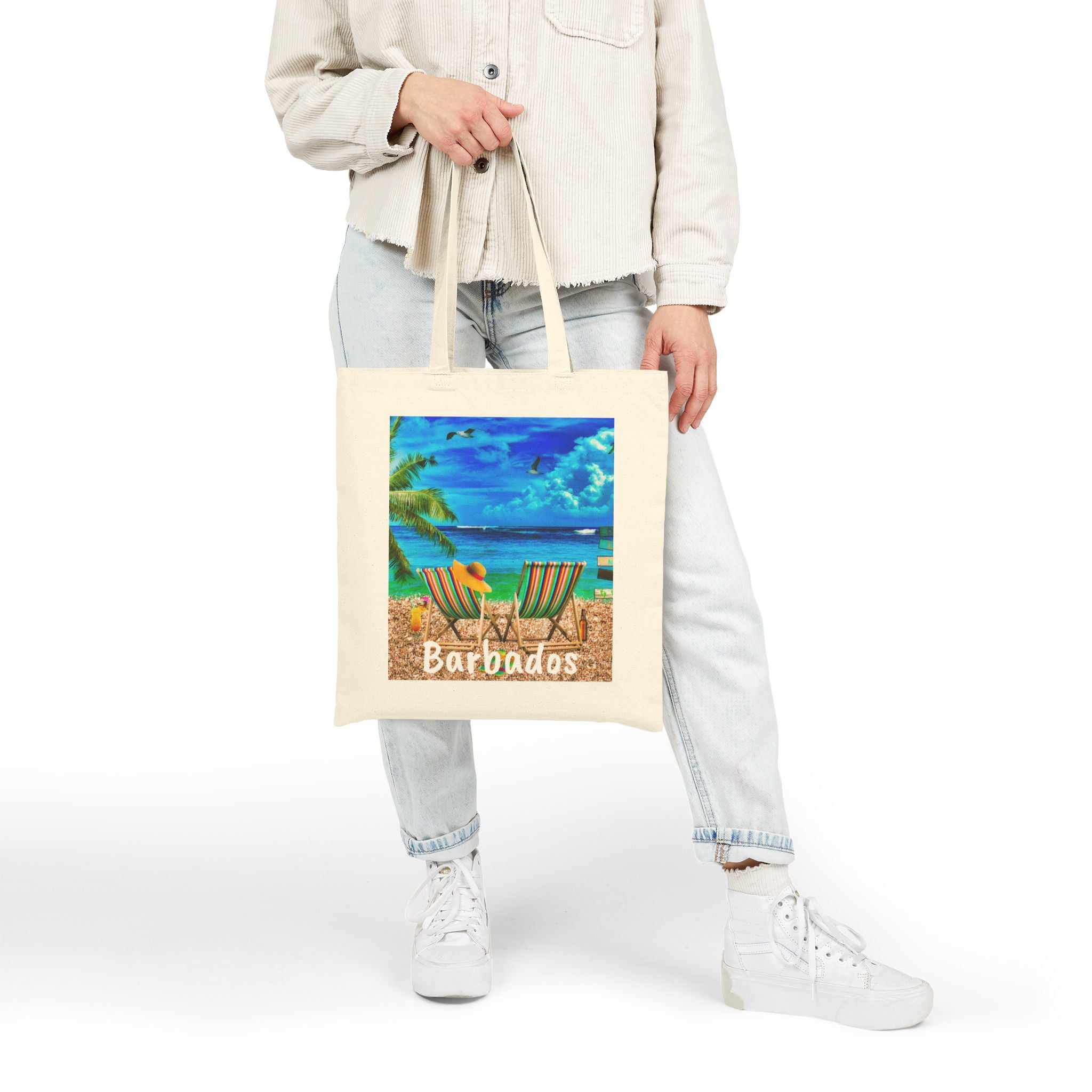 Barbados Tough Vibrant Custom Canvas Bag