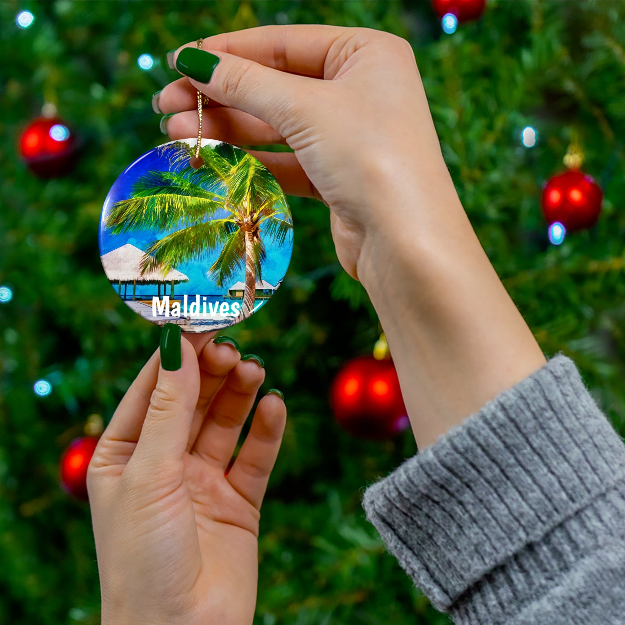 Maldives Tropical Ornament Keepsake