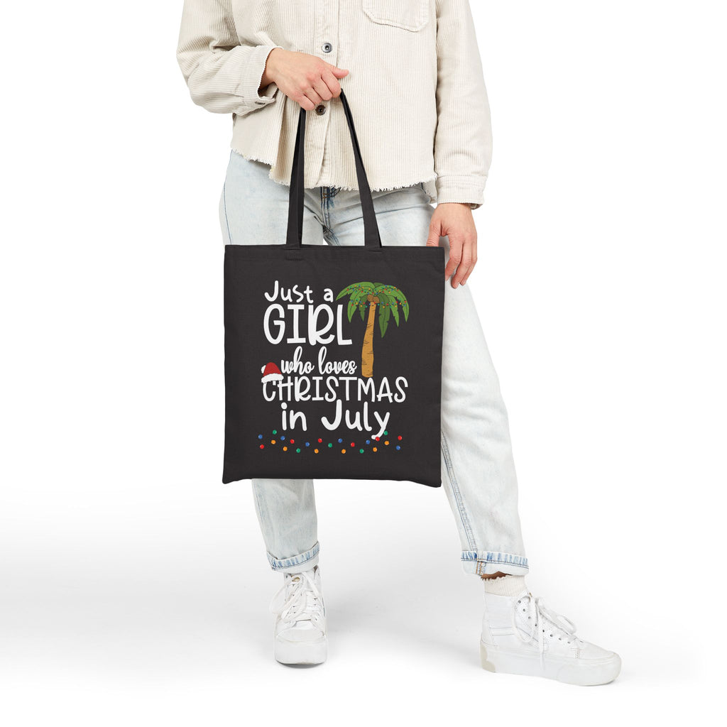 Just A Girl Canvas Bag