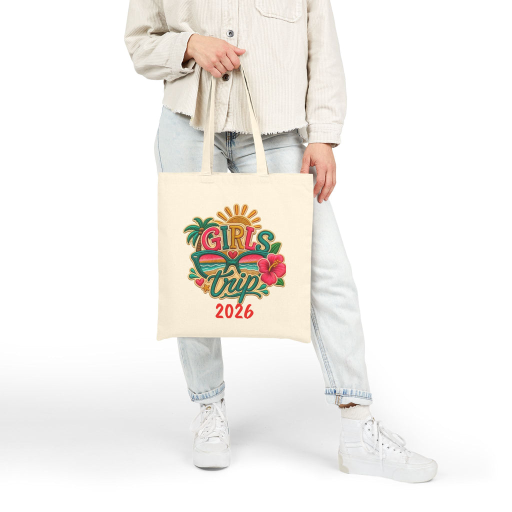 Girls' Trip 2026 Custom Cotton Canvas Tote Bag