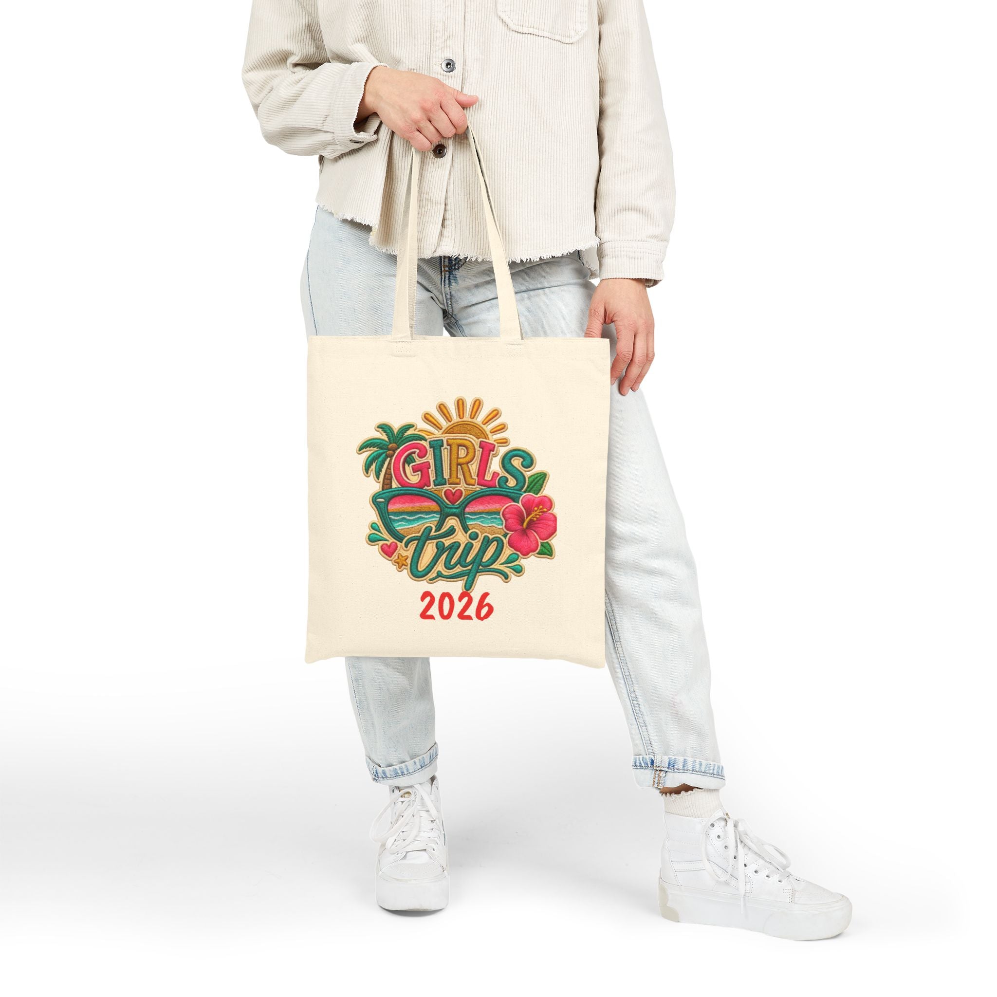 Girls' Trip 2026 Custom Cotton Canvas Tote Bag