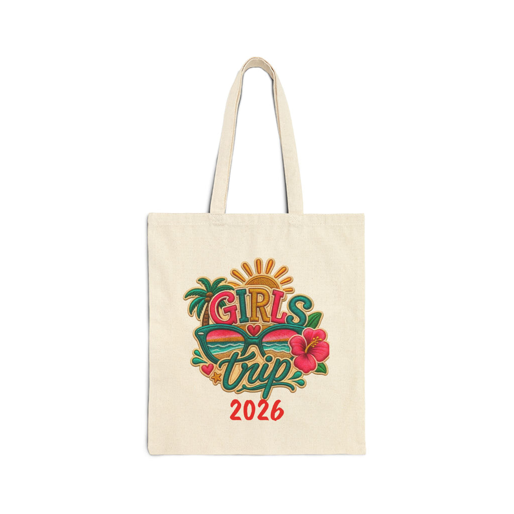Girls' Trip 2026 Custom Cotton Canvas Tote Bag