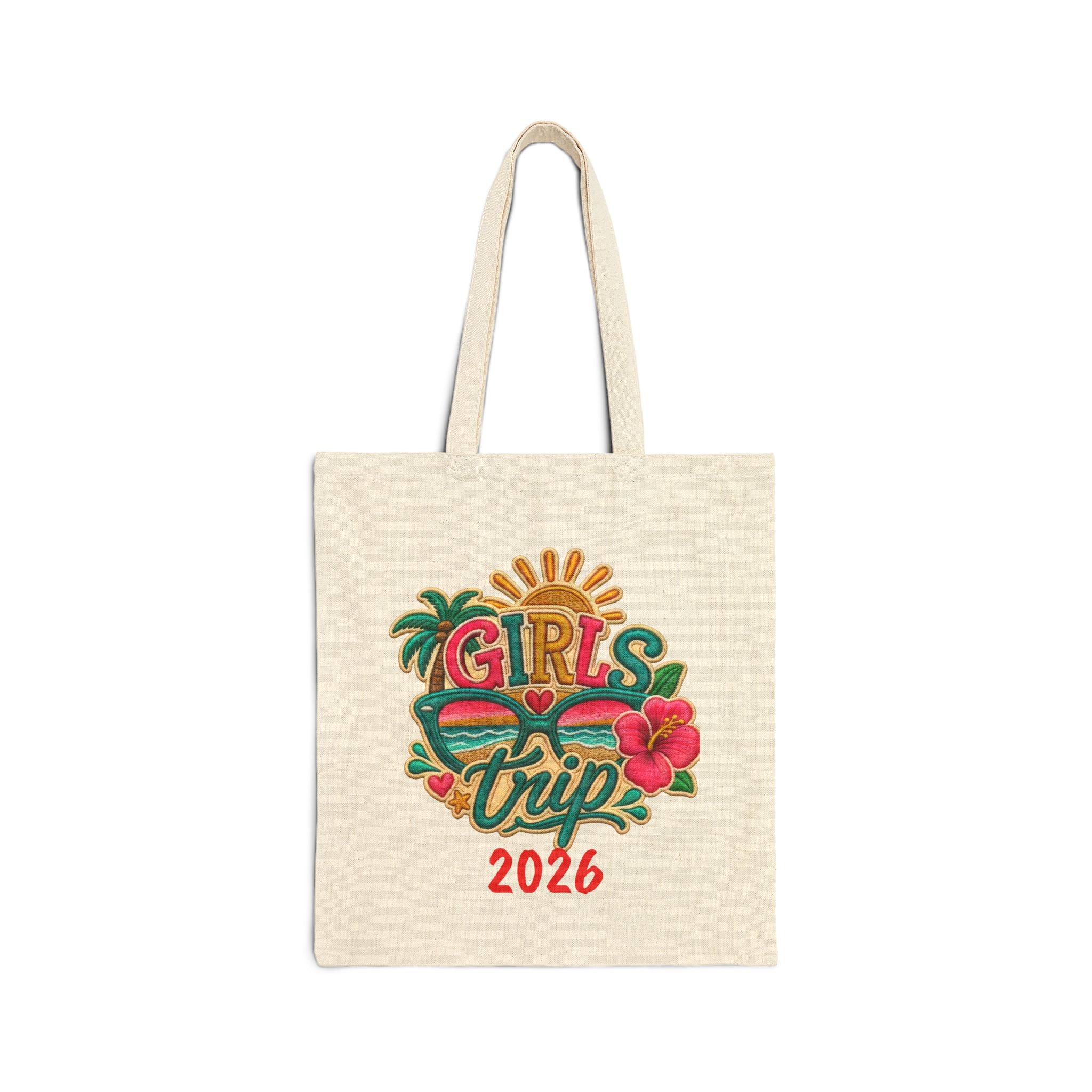 Girls' Trip 2026 Custom Cotton Canvas Tote Bag