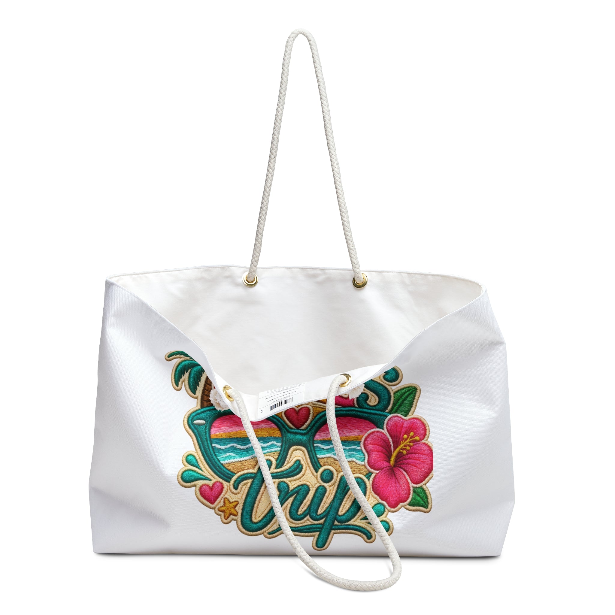 Girls Trip Weekender Bag, Girls Trip Tote, Colorful Getaway Bag. Free Shipping