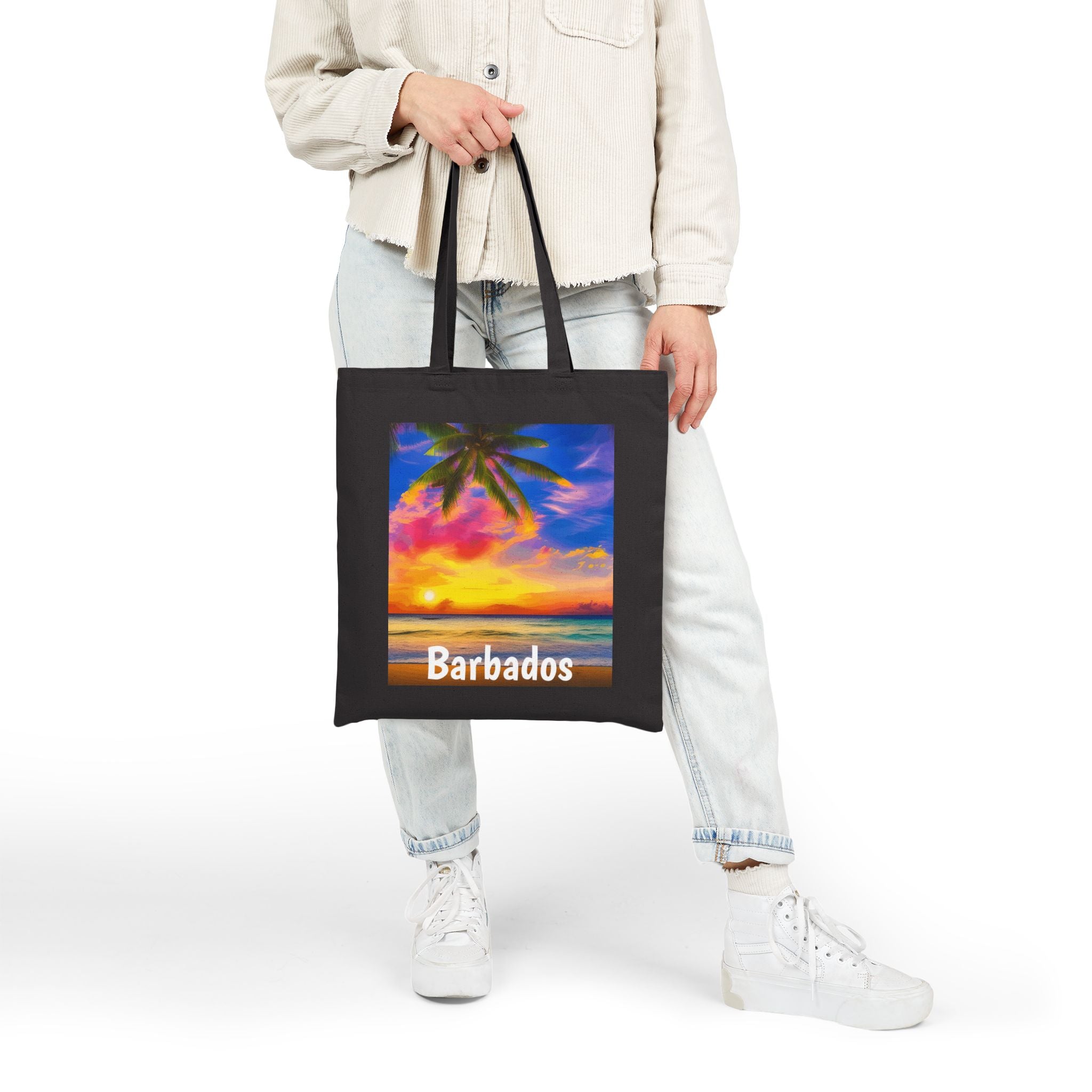 Barbados Sunset Canvas Bag