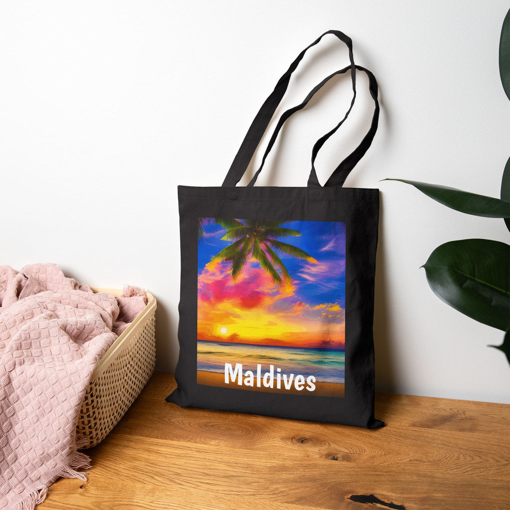 Maldives Sunset Canvas Bag