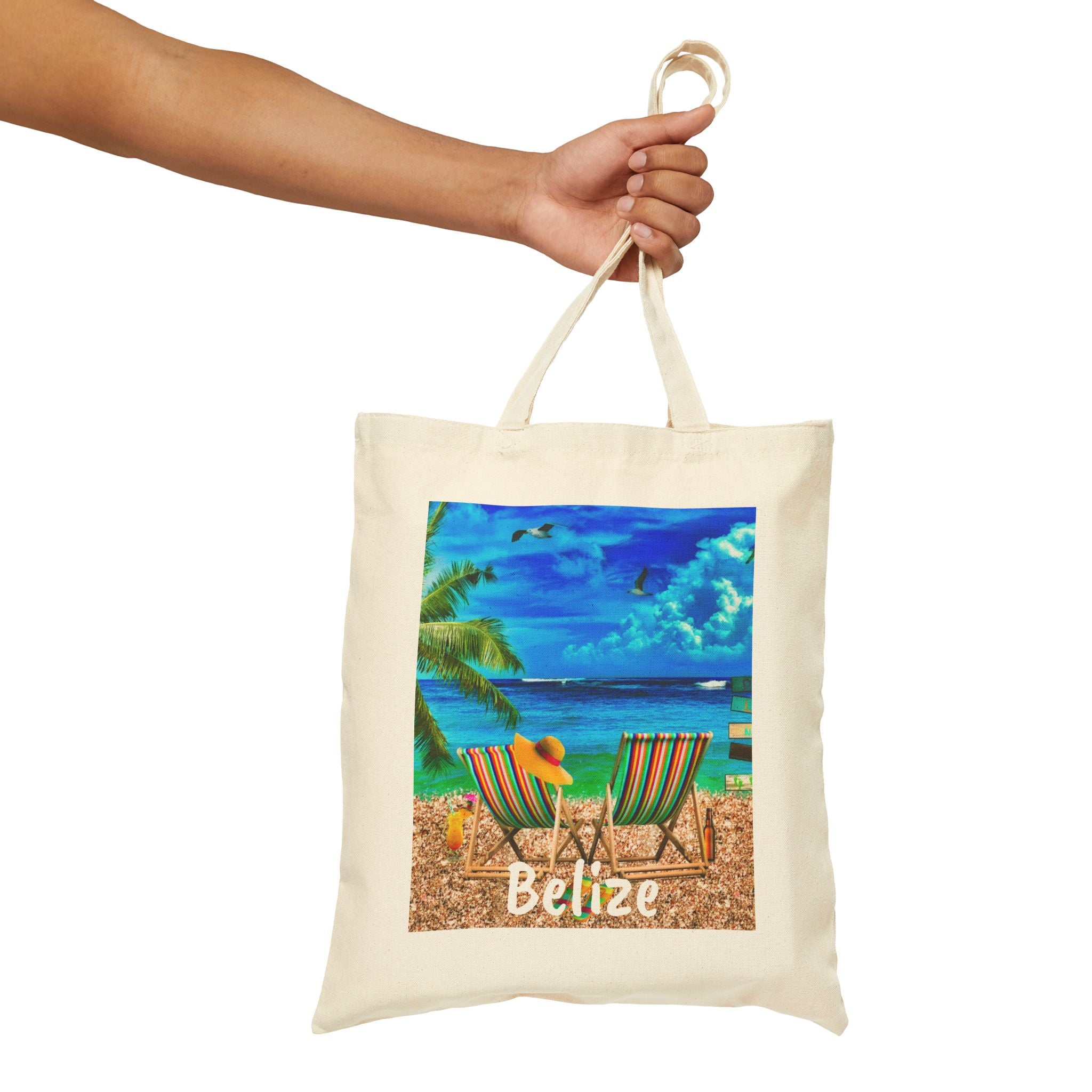 Belize Vibrant Custom Canvas Bag