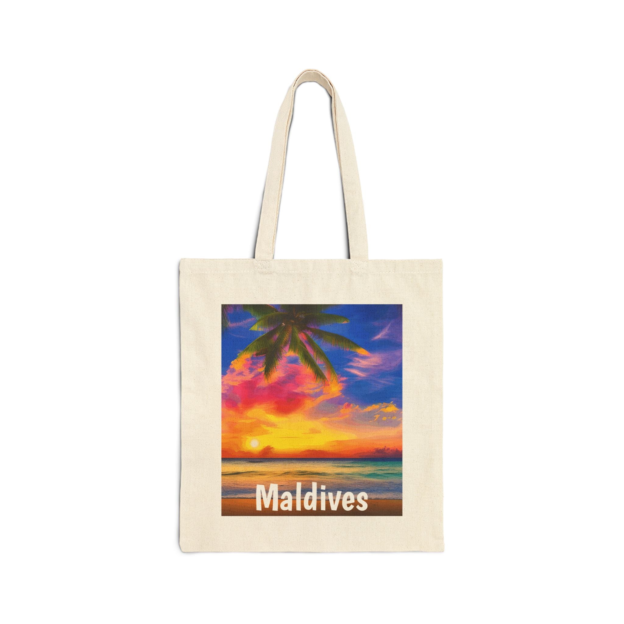 Maldives Sunset Canvas Bag