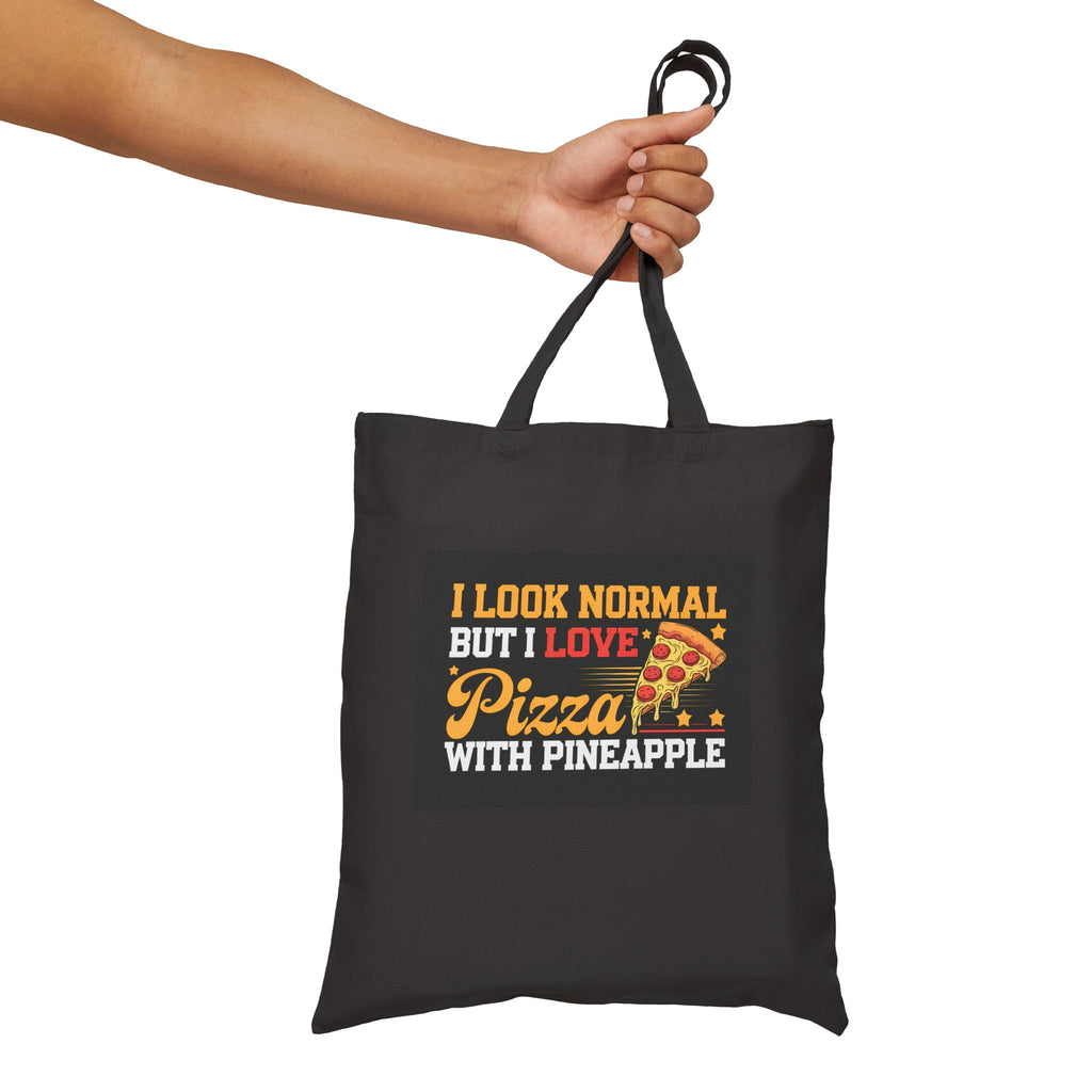 Pizza With Pineapplie Canvas Bag