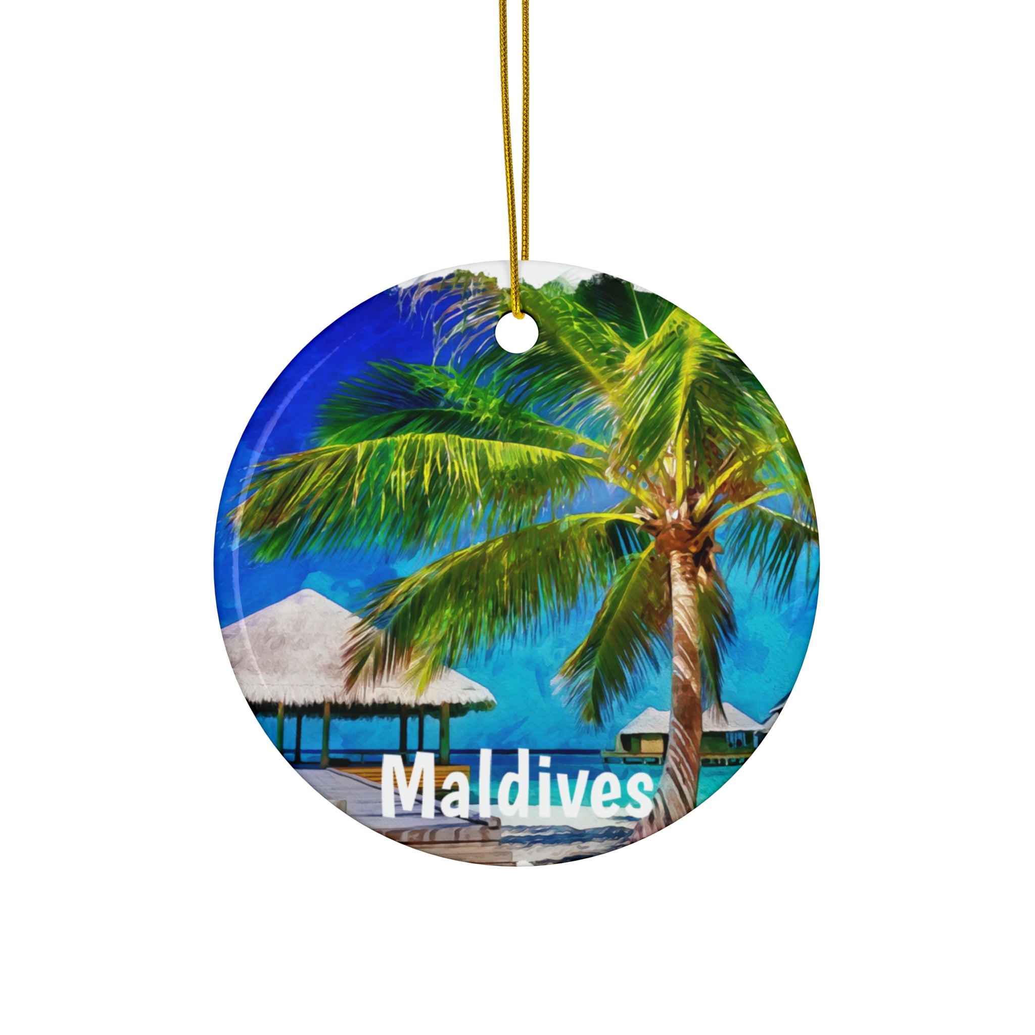 Maldives Tropical Ornament Keepsake