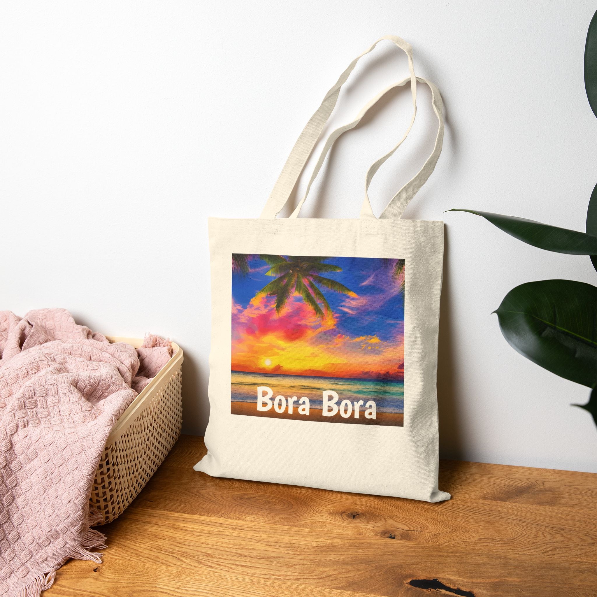 Bora Bora Custom Canvas Bag