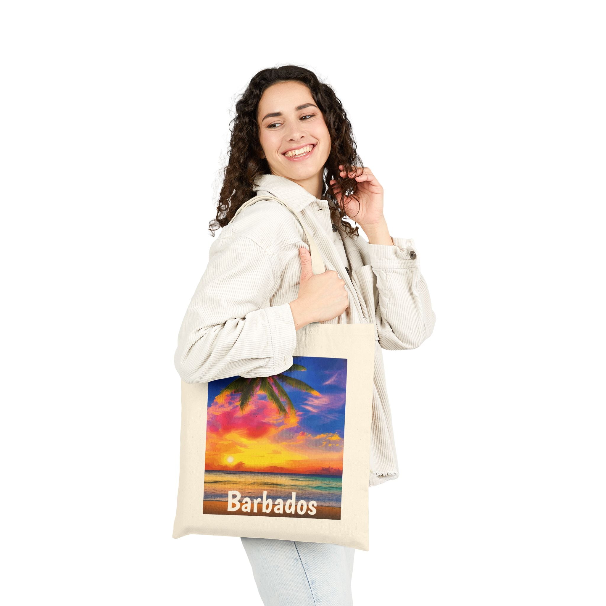 Barbados Sunset Canvas Bag