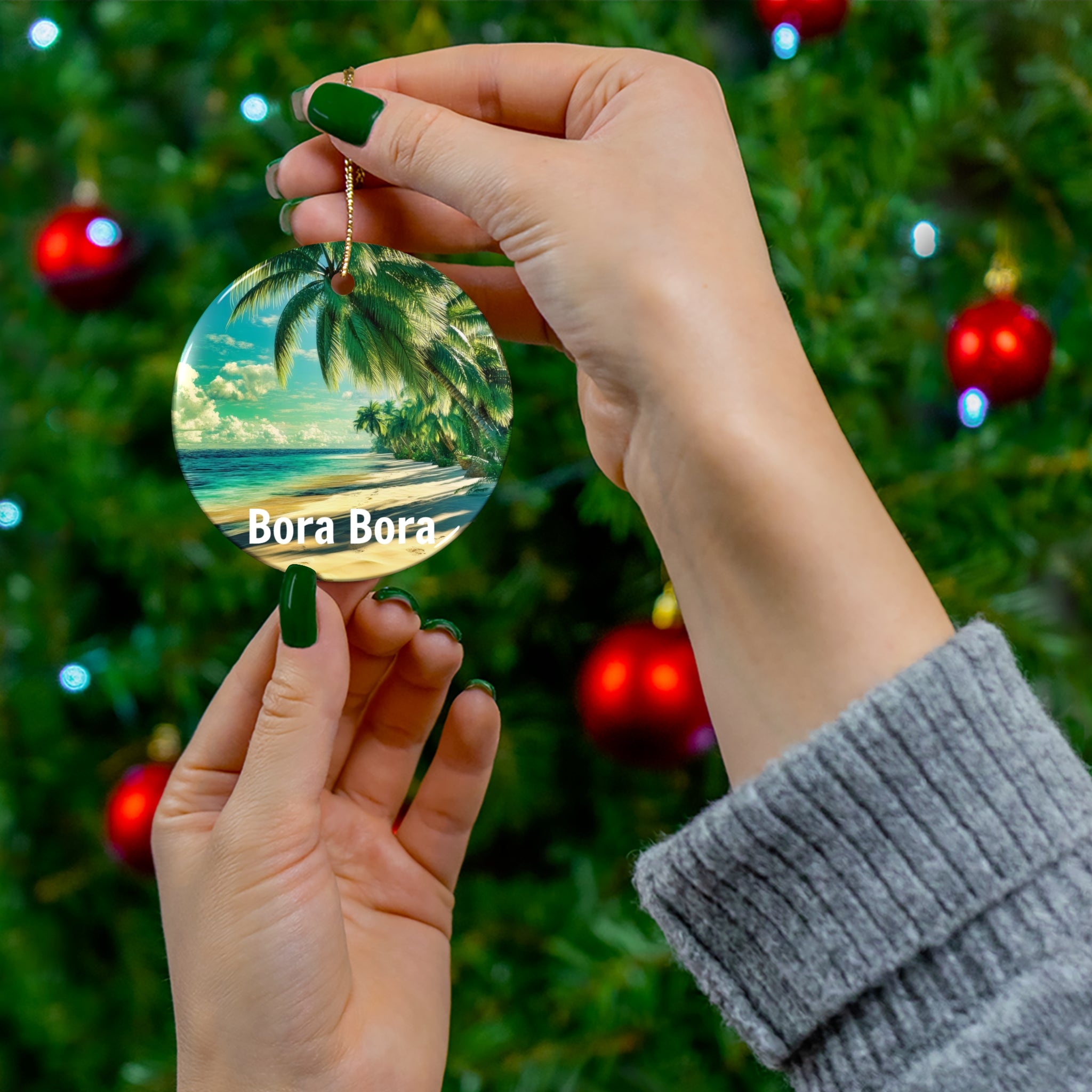 Bora Bora Vibrant Ornament Keepsake