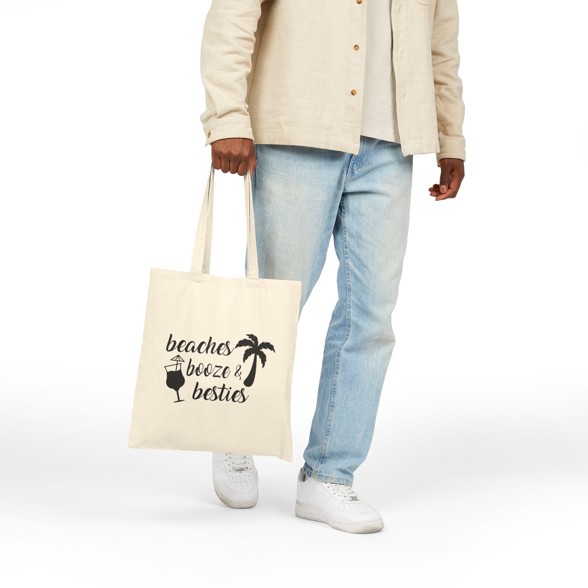 Beaches Booze Besties Canvas Bag
