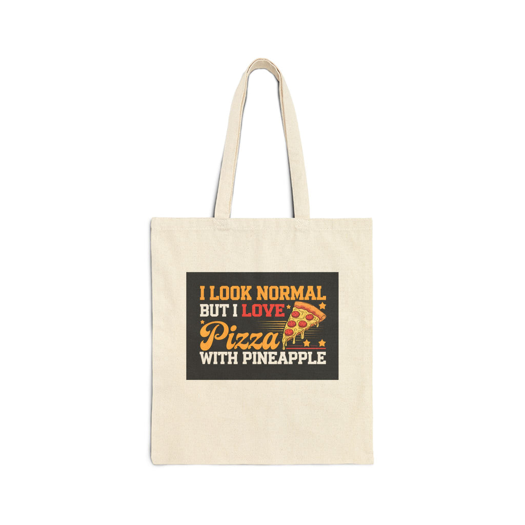 Pizza With Pineapplie Canvas Bag