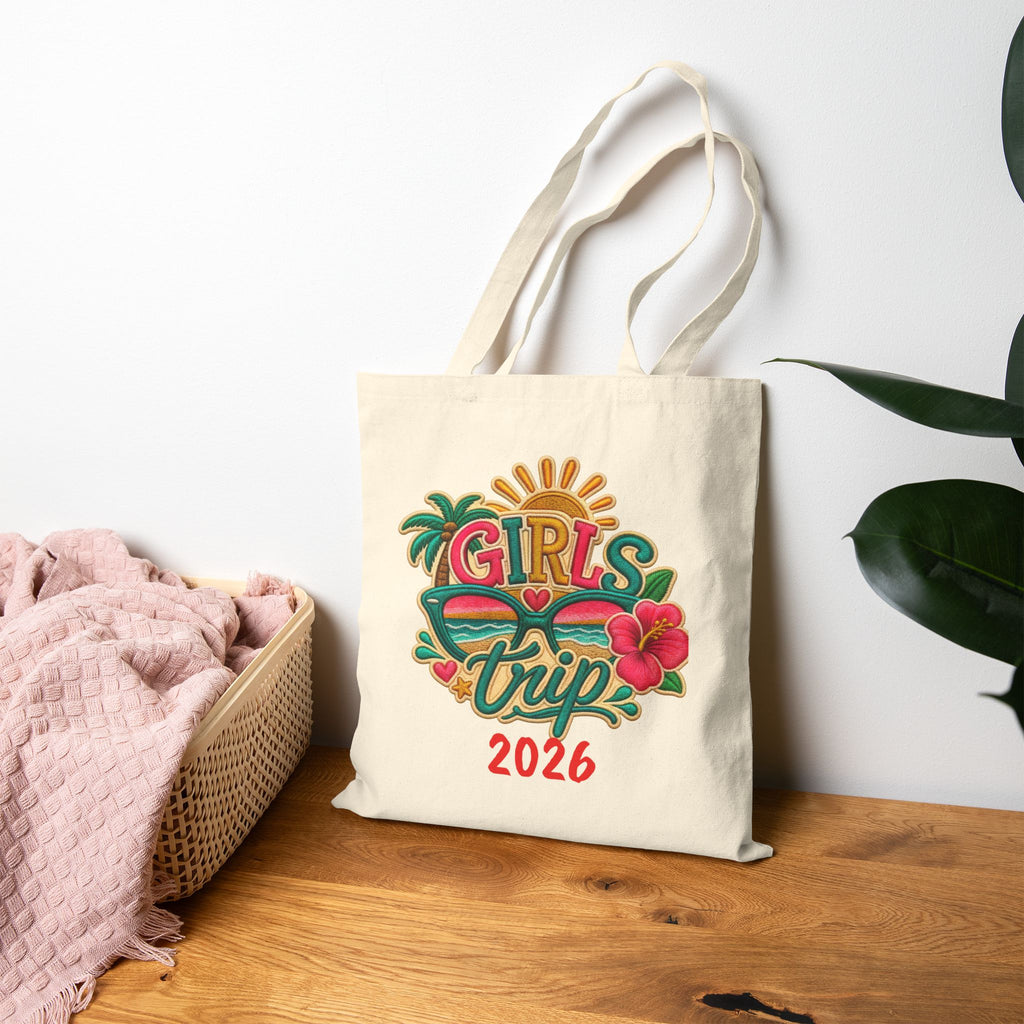 Girls' Trip 2026 Custom Cotton Canvas Tote Bag