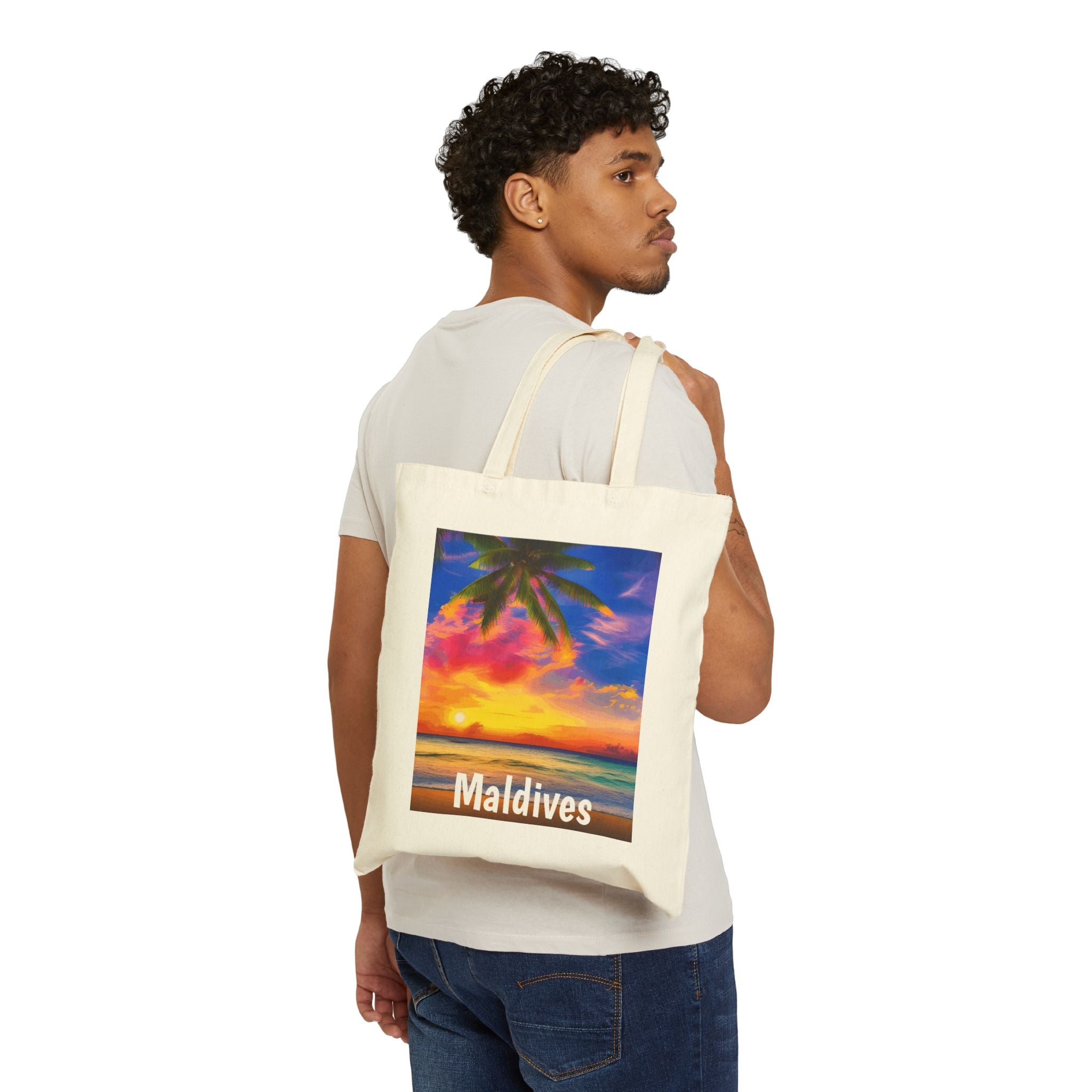 Maldives Sunset Canvas Bag
