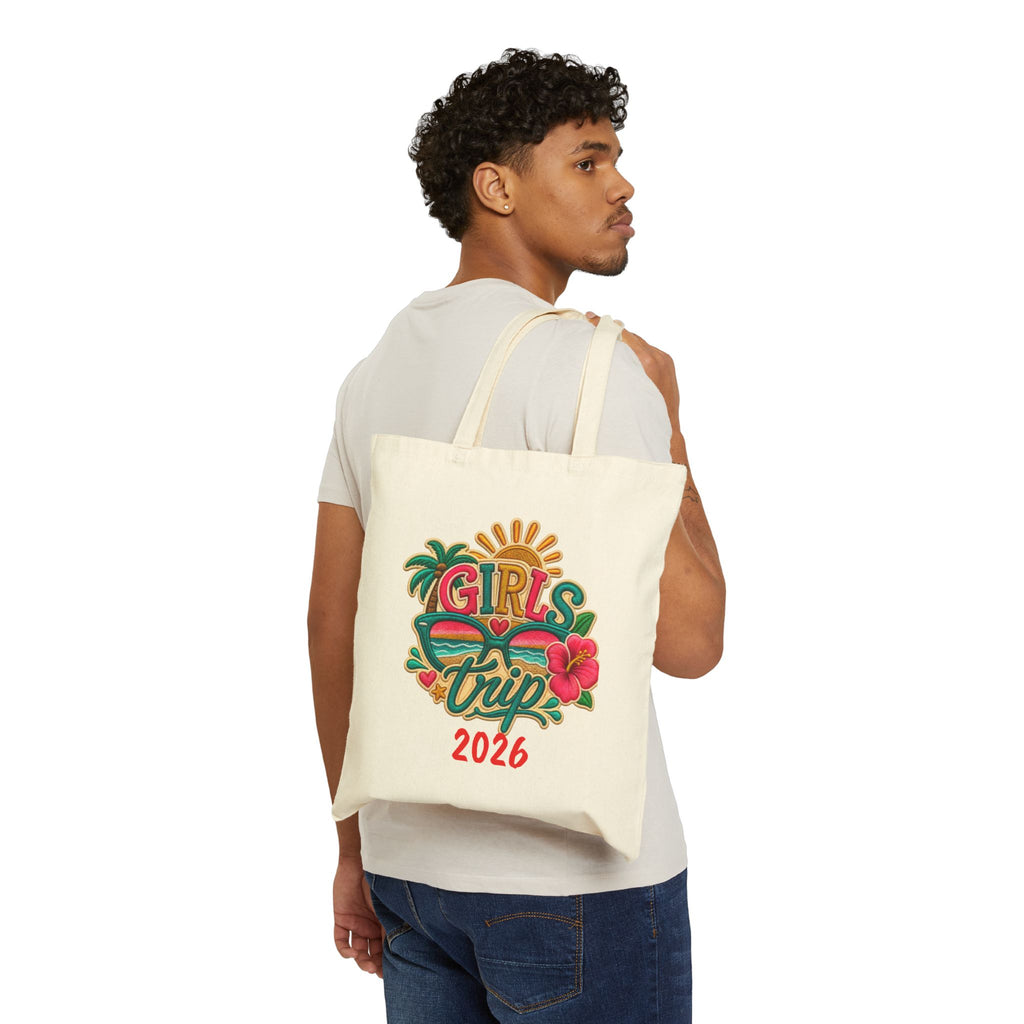 Girls' Trip 2026 Custom Cotton Canvas Tote Bag
