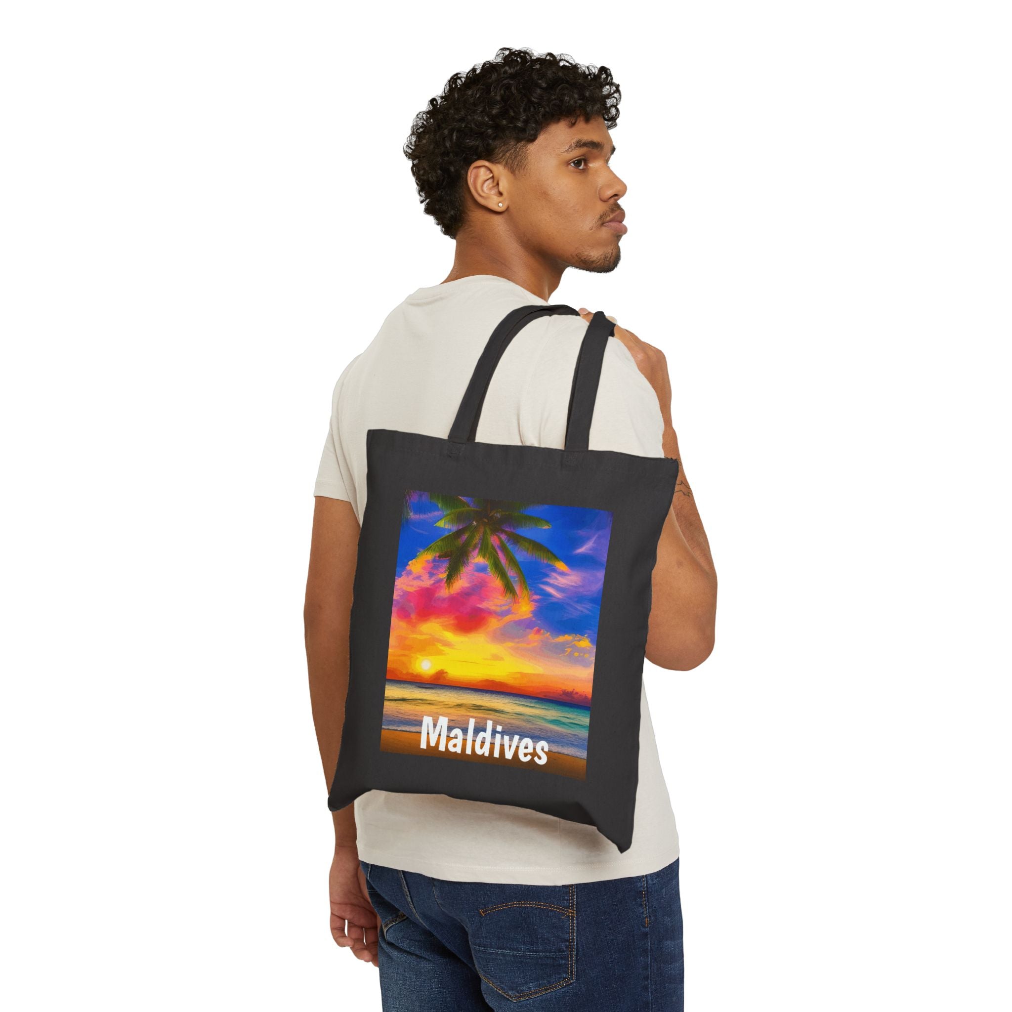 Maldives Sunset Canvas Bag