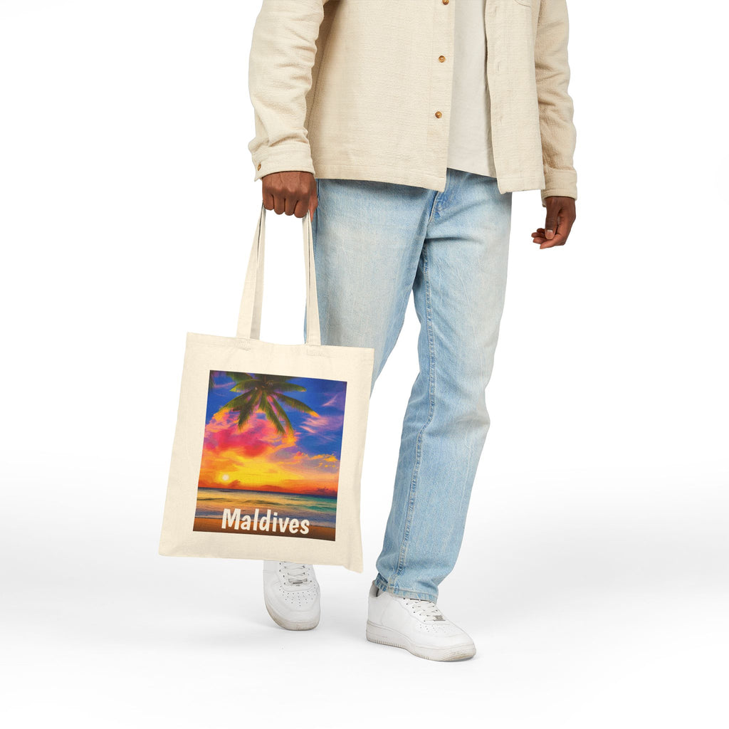Maldives Sunset Canvas Bag