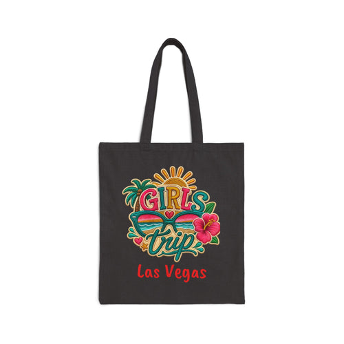 Girls Trip Las Vegas Cotton Canvas Tote Bag, Colorful. Vibrant. Free Shipping