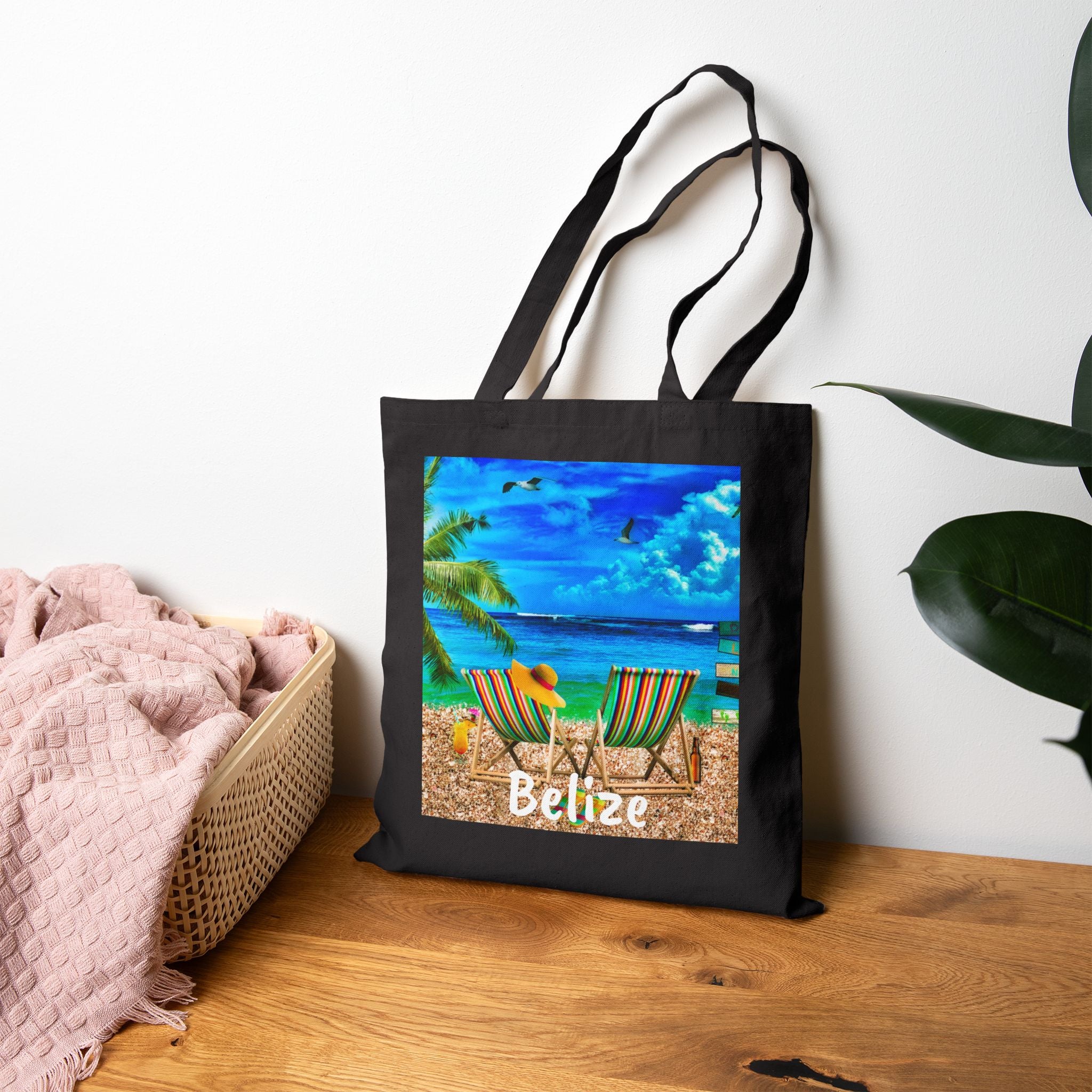 Belize Vibrant Custom Canvas Bag