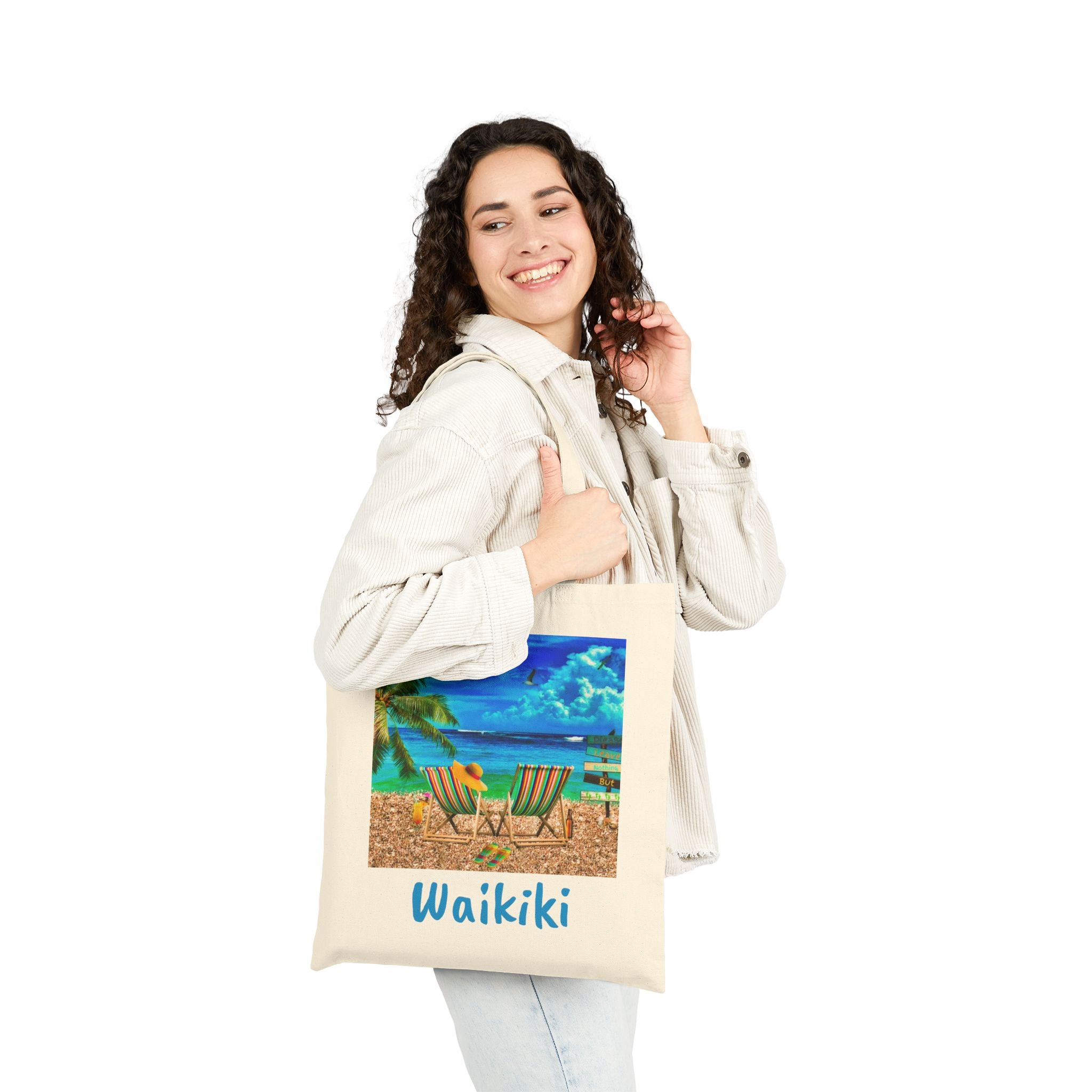 Waikiki Hawaii Canvas Bag